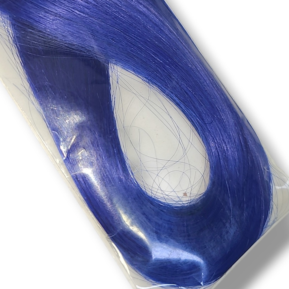 Hotheads X132 Fantasy Hair Extensions 12 Pcs Tape 16"-18" Color HB13 Ocean Blue - Picture 6 of 11